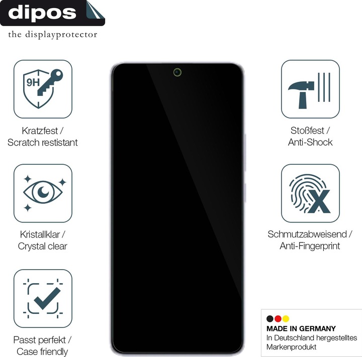 Immagine prodotto Dipos Anti-Shock Pellicola Protettiva (1 Pezzo/i, Xiaomi Redmi Note 13 Pro 5G)