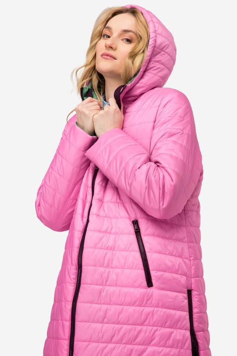 Produktbild Laurasøn Wende-Steppjacke, extra lang, wasserabweisend, Kapuze, Langarm (XL)