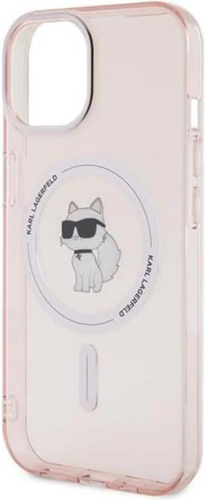 Image du produit Karl Lagerfeld KLHMP15SHFCCNOP iPhone 15 6.1" różowy/pink hardcase IML Choupette MagSafe (Apple iPhone 15)