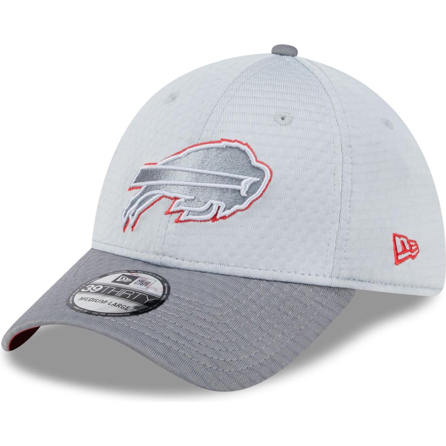 New Era, Herren, Cap, 39Thirty Cap - NFL TRAINING 2024 Buffalo Bills - S/M, Grau, (M)