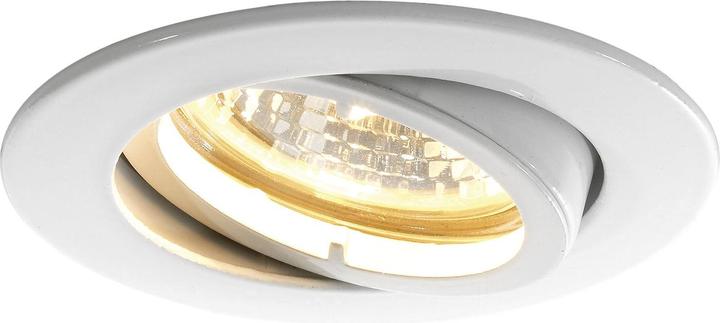 Molto Luce Recessed ceiling light round H 230 V, max. 50 watts, ø 88 mm, white (GU10)