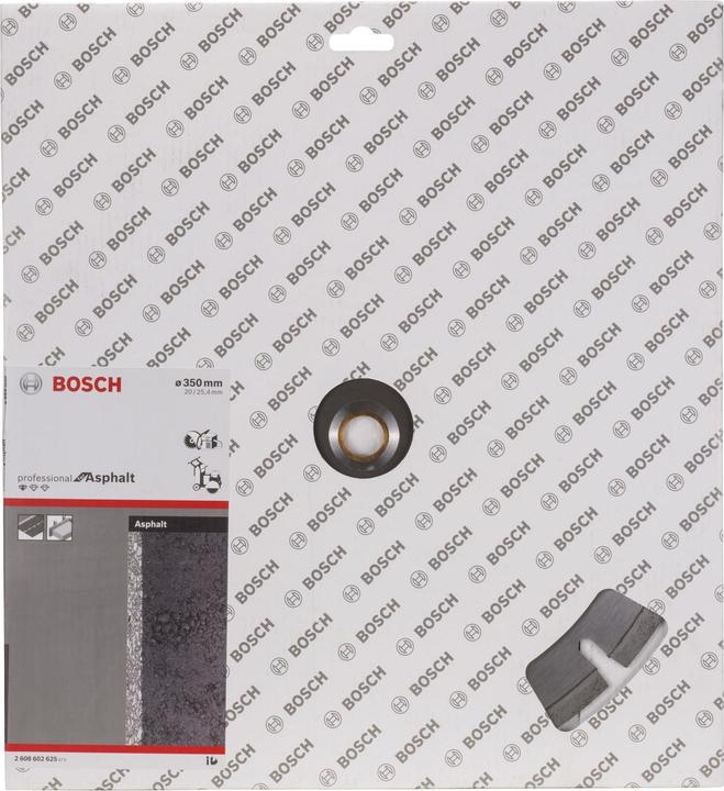 Produktbild Bosch Professional Zubehör Diamanttrennscheibe Standard for Asphalt, 350 x 20,00/25,40 x 3,2 x 8 mm