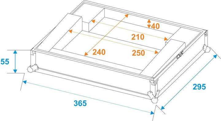 Produktbild Roadinger Flightcase 1x Easy Show (19" Case)