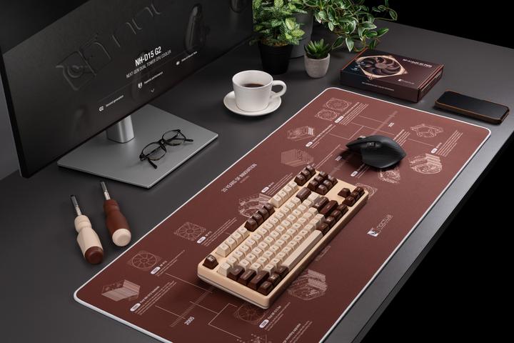 Actual product image Noctua 20-Year Anniversary Desk Mat (XL)