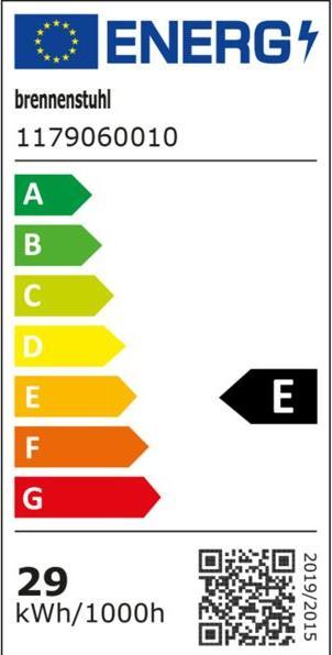 Energie-Label Brennenstuhl Duo Strahler (3500 lm, IP54)