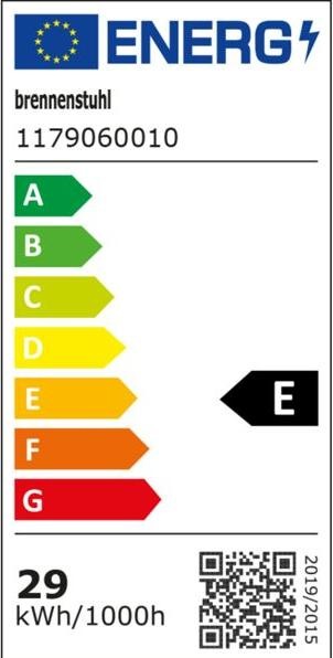 Energie-Label Brennenstuhl Duo Strahler (3500 lm, IP54)