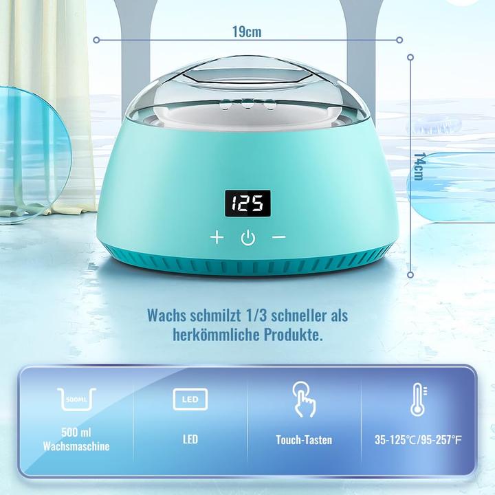 Produktbild Cithot Professionelles Waxing Set mit LCD-Display (500 ml, 1 x, 400 g)