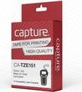 Actual product image Capture Tape Black on Clear 24mm (2.40 cm, Black)