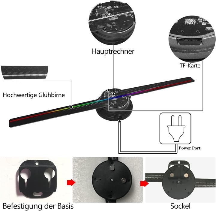 Produktbild Missyou 3D-Hologramm-Projektor (16.9 inch HD) (HD)