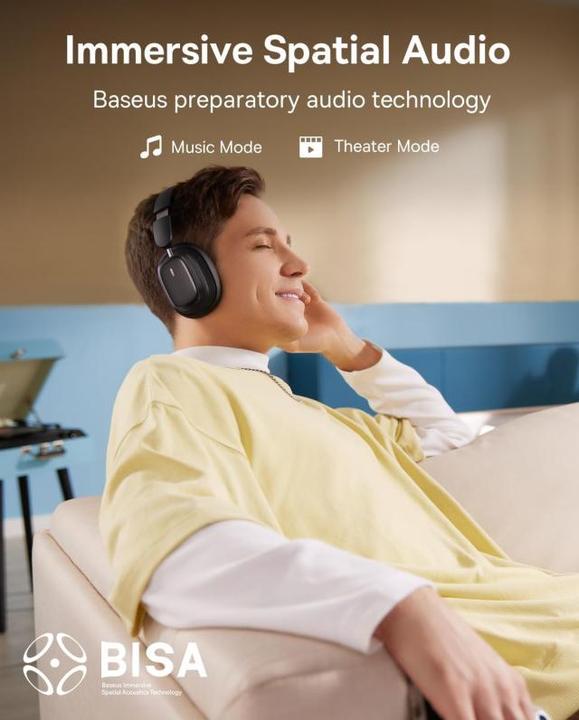 Produktbild Baseus Bowie H1i (ANC, 70 h, Kabellos)