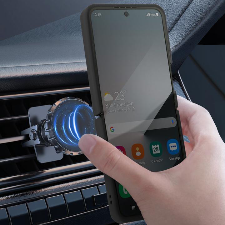 Actual product image Avizar Ring case for Galaxy Z Flip 6 Integrated support (Samsung Galaxy Z Flip6)