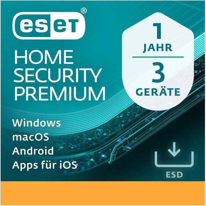 Produktbild ESET HOME Security Premium ESD, Vollversion, 3 User, 1 (3 User, 12 Monate)