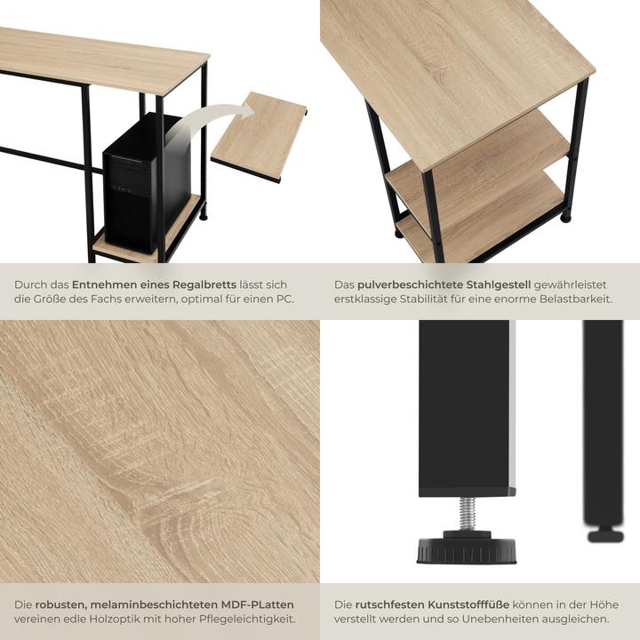 Produktbild tectake Donegal (140 x 60 x 76.5 cm)