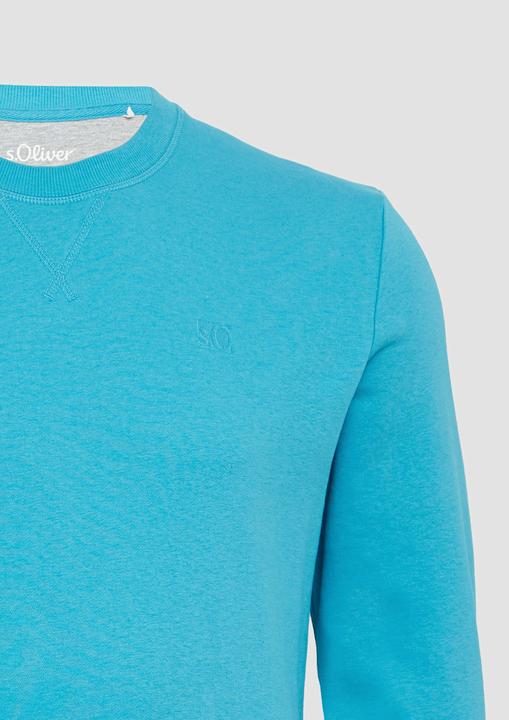 Produktbild s.Oliver Sweatshirt Sweatshirt mit Label-Stickerei (XXL)