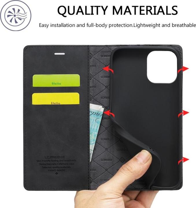 Produktbild Ueli Express Buch Etui Wallet mit Kartenfach (Apple iPhone 13 Pro Max)