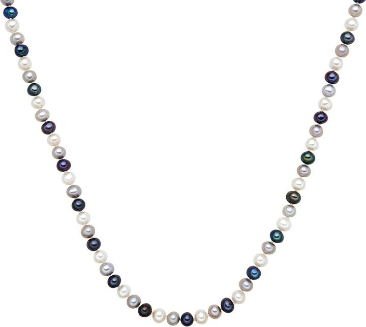 Immagine prodotto Lulu & Jane Catena in ottone con perle d'acqua dolce in argento 42,0 cm di base + 5,0 cm di estensione - 33290 (Ottone, 42 - 47 cm)