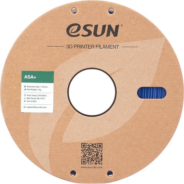 Actual product image eSUN ASA+ 1,75mm BLUE 1kg (ASA, 1.75 mm, 1000 g, Blue)