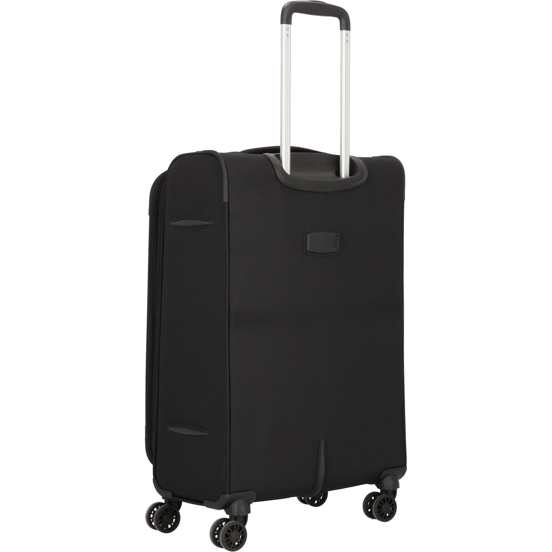Thumbnail - D&N, Koffer, Travel Line 9504 4 Rollen Trolley M 67 cm mit Dehnfalte, Schwarz, (67 l, M (50 - 90l))