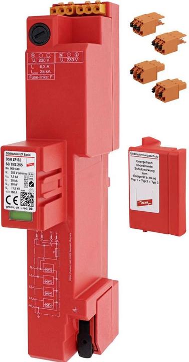 Image du produit Dehn DEHNshield ZP Basic DSH ZP 909440 B2 SG TNS 255 Parafoudre combiné type1+2