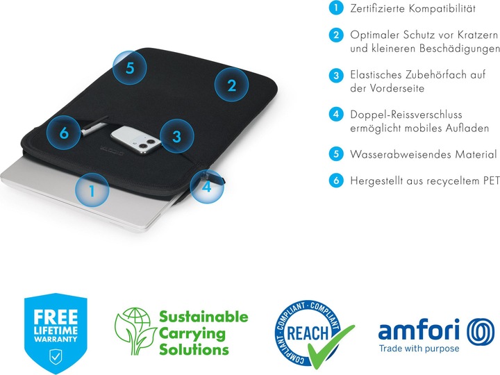 Productafbeelding Dicota Eco Slim L (15", Microsoft)