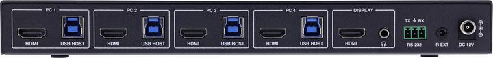 Produktbild InLine ® KVM Switch, 4-fach, HDMI, 8K@60Hz, USB 3.2, mit IR & RS-232