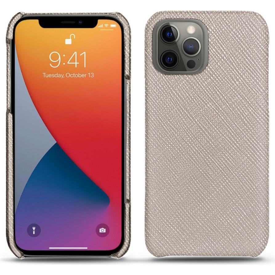 Noreve Lederschutzhülle (Apple iPhone 13 Pro Max), Smartphone Hülle, Beige