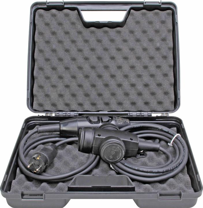 Produktbild Kopp Sicherheitsleitung, PRCD-S, 30mA, 3-fach Vollgummikupplung, Kupplungsseite: 1,5 m, mit Koffer (1.50 m)