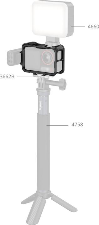 Immagine prodotto SmallRig 5135 Gabbia per DJI OSMO Action 5 Pro / 4 / 3 (Gabbietta)