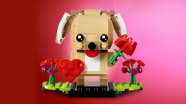 Produktbild LEGO Valentinstag-Welpe (40349, LEGO Brickheadz)