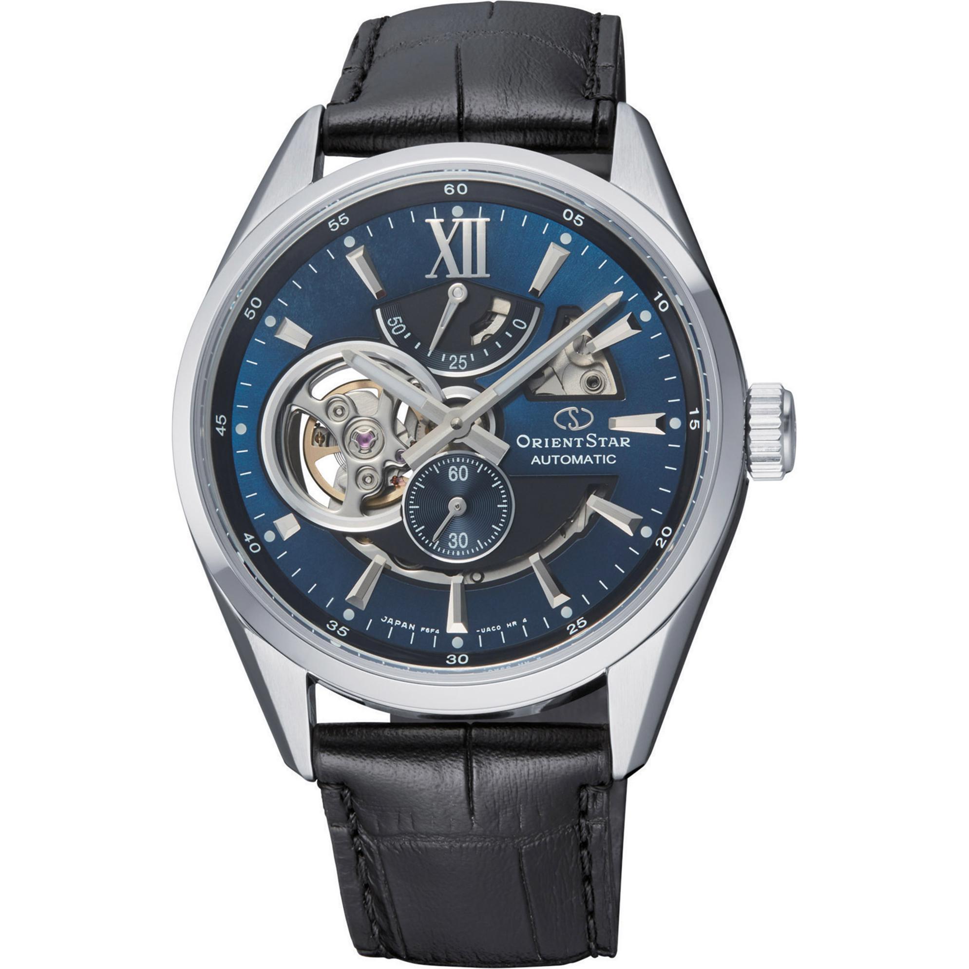 Orient Star, Armbanduhr, ORIENT Contemporary Modern Semi Skeleton - RE-AV0005L00B, Silber, (41 mm)