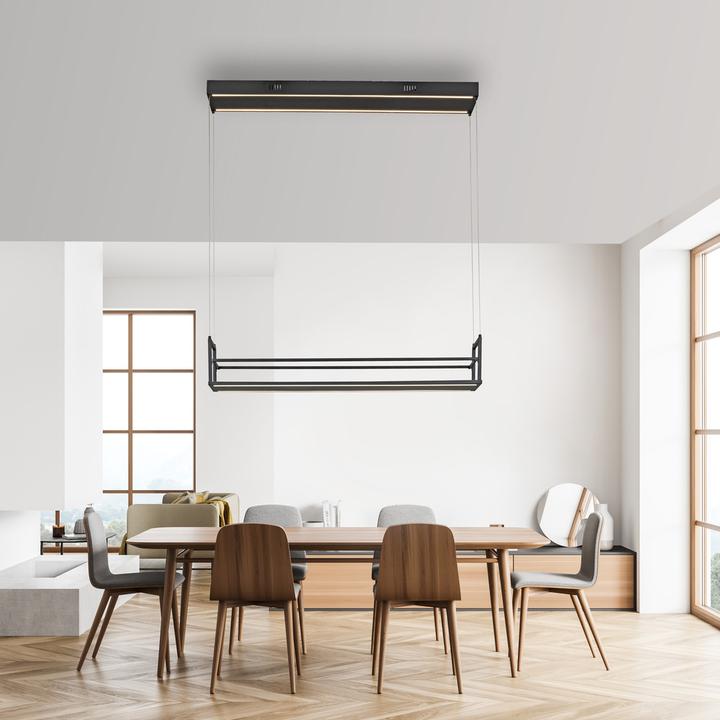 Actual product image Just Light LED Pendelleuchte SONTURA getrennt schaltbar: oben+unten, nur unten, nur oben (4900 lm)