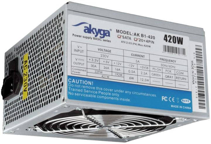 Image du produit Akyga AK-B1-420 - 420 W - 230 V - 50 Hz - 5 A - 210 W - 228 W (420 W)