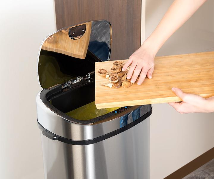 Actual product image Infactory Waste garbage can with hand motion sensor (68 l)