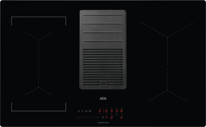 Actual product image AEG IDE84244IB inductie kookplaat met afzuiging