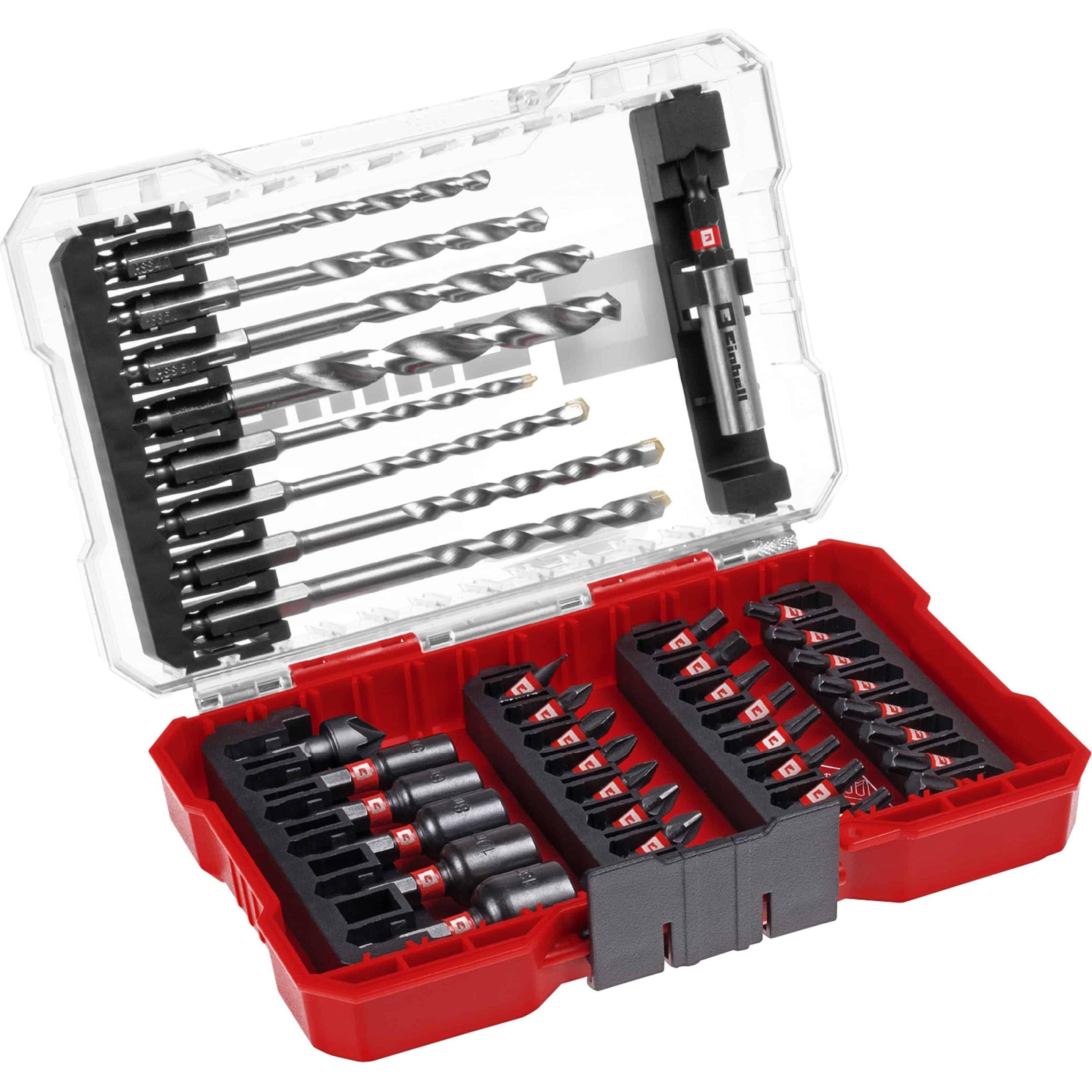 Einhell, Bohrereinsatz, 108763 39teilig Bohrer- und Bit-Sortiment (4 mm, 5 mm, 6 mm, 8 mm)