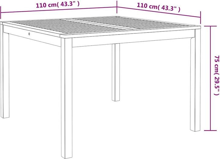 Produktbild VidaXL Gartenmöbel (110 cm)