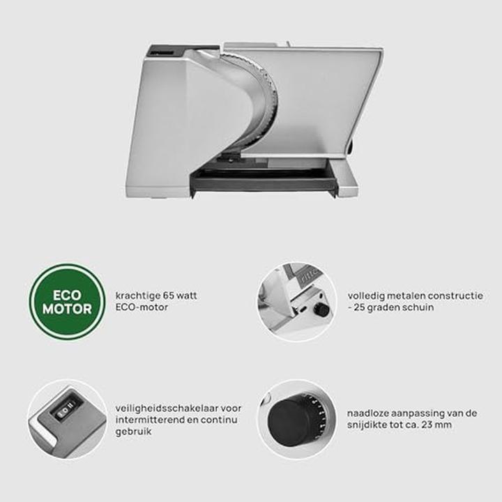 Actual product image Ritter All purpose slicer contura 3 black, electric all purpose slicer with ECO motor, made in Germany