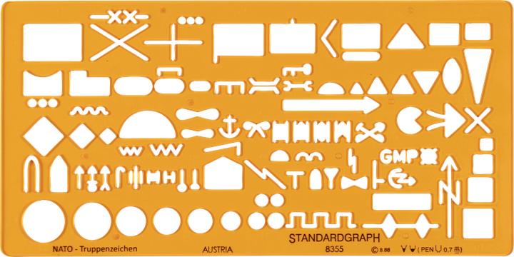 Standardgraph Nato forces movements (20 cm, Plastic)