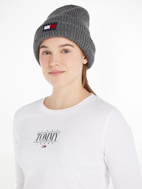 Image du produit Tommy Hilfiger TJW Soft Beanie Dames Muts - Grijs - One Size (Taille unique)