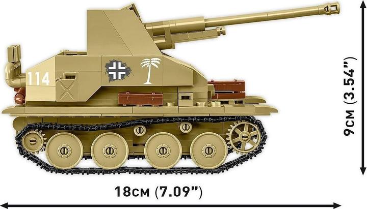 Produktbild Cobi Historical Collection 3131 - Sd.Kfz.139 Marder III, Bausatz 1:35, 486 Klemmbausteine, 2 Figuren