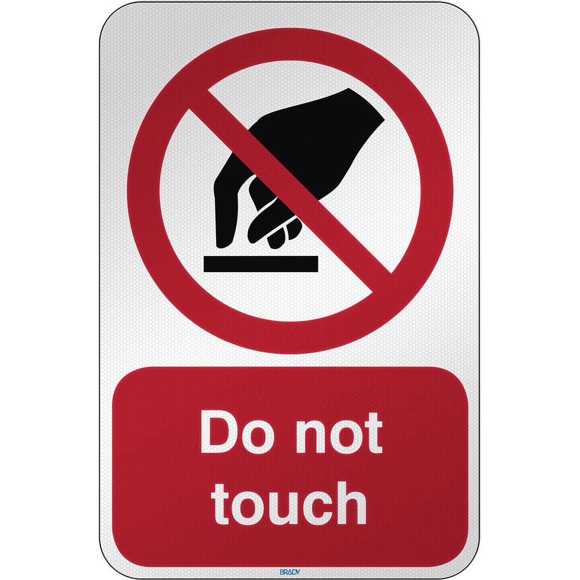 Brady, Sicherheitskennzeichnung, ISO Safety Sign - Do not touch