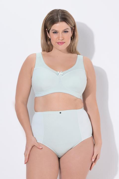Actual product image Ulla Popken Jacquard Dot Wirefree Kelly Fit Support Bra (Single pack, 95 E)