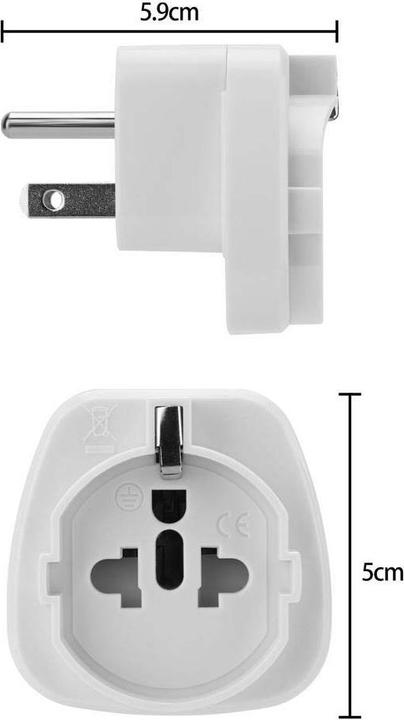 Image du produit Intirilife Kit de 4 adaptateurs de prise de type B vers EU