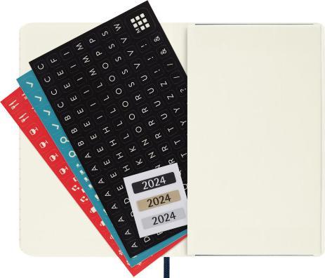Produktbild Moleskine 18 Monate Wochen Notizkalender 2023/2024, Pocket/A6, 1 Wo = 1 Seite, rechts linierte (9 x 14 cm)