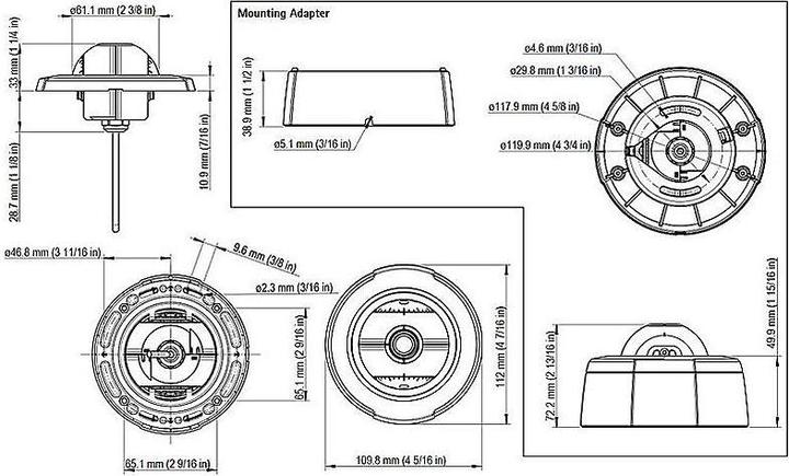 Actual product image Axis Network Camera Sensor F4005 12m (1600 x 1200 pixels)