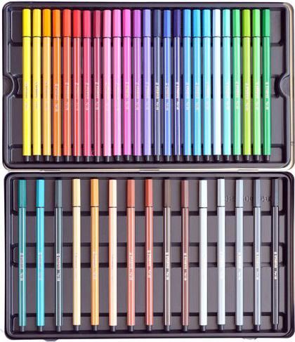 Produktbild STABILO Pen 68 Premium-Filzstift (Mehrfarbig, 40 x)