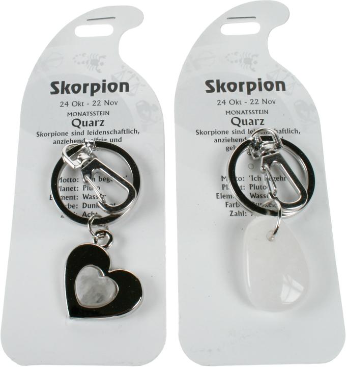 Actual product image Roost Keychain scorpion G268 quartz 2 motifs ass. (Quartz)