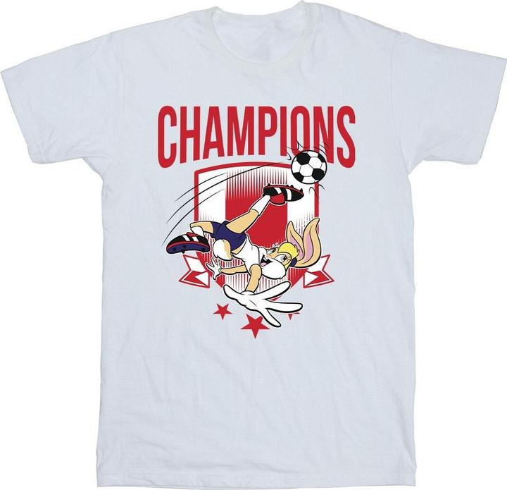 Actual product image Looney Tunes Girls Lola Football Champions Cotton T-Shirt (128)