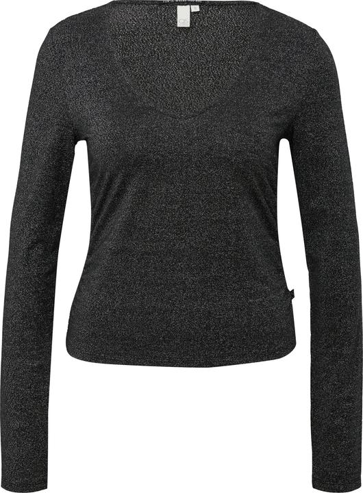 Produktbild s.Oliver Glitzer-Shirt mit Raffungen (L)