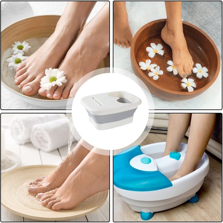 Actual product image König Design Faltbare Fussbadewanne Fussmassage Fussmassagegerät Fussbad Spa Pediküre 21 Liter